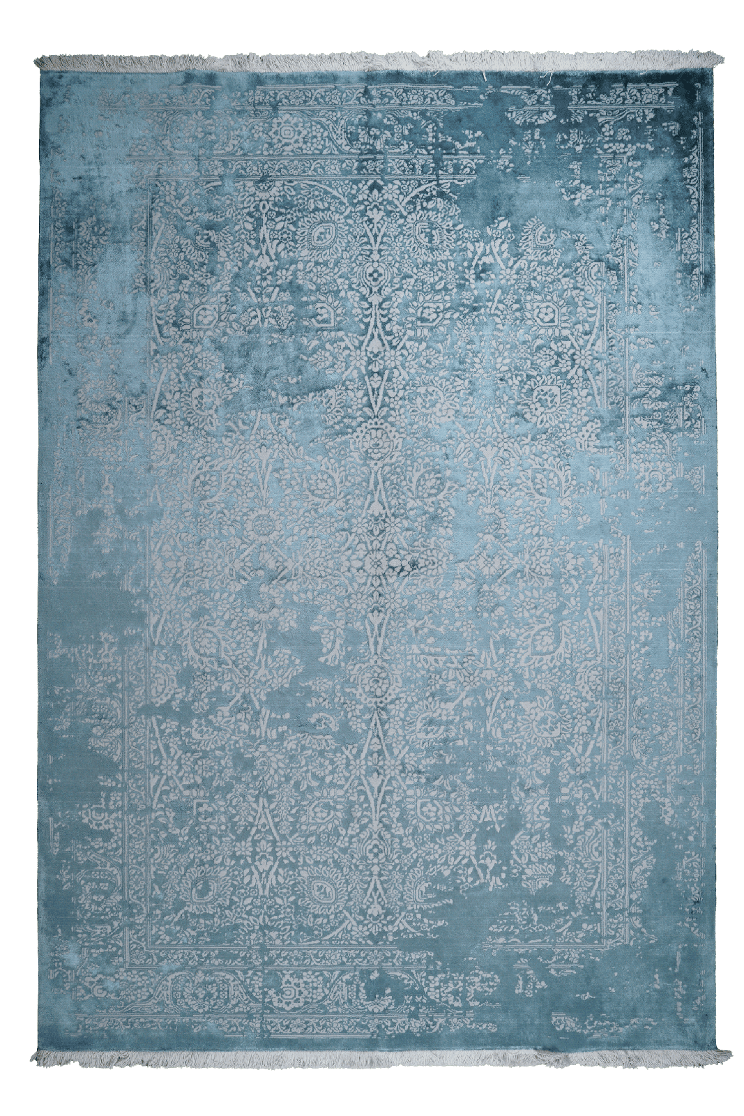 Paradayda — Hand-knotted, 235x300 cm, Blue, 80% Viskose, 20% Baumwolle | Main view