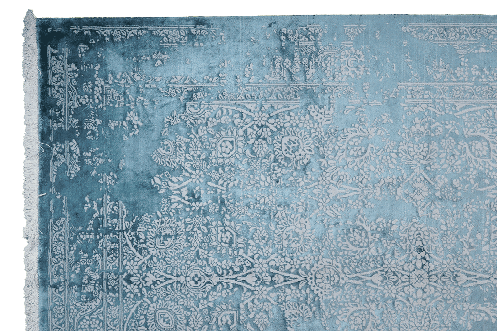 Paradayda — Hand-knotted, 235x300 cm, Blue, 80% Viskose, 20% Baumwolle | View 3
