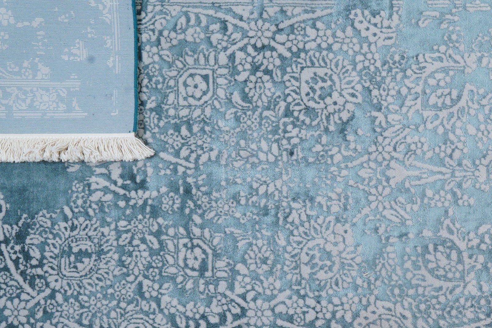 Paradayda — Hand-knotted, 235x300 cm, Blue, 80% Viskose, 20% Baumwolle | View 8
