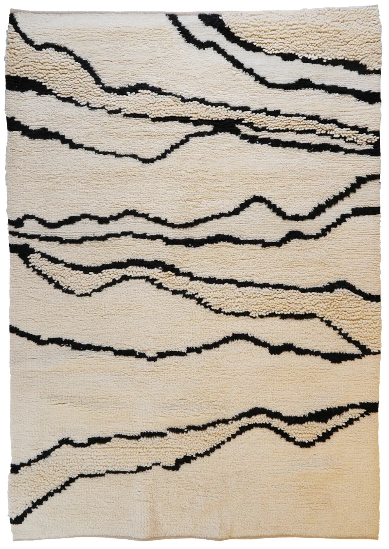 Morrocan Mirage — Handgefertigt, 240x170 cm, Beige, 100% Virgin Wool | Main view