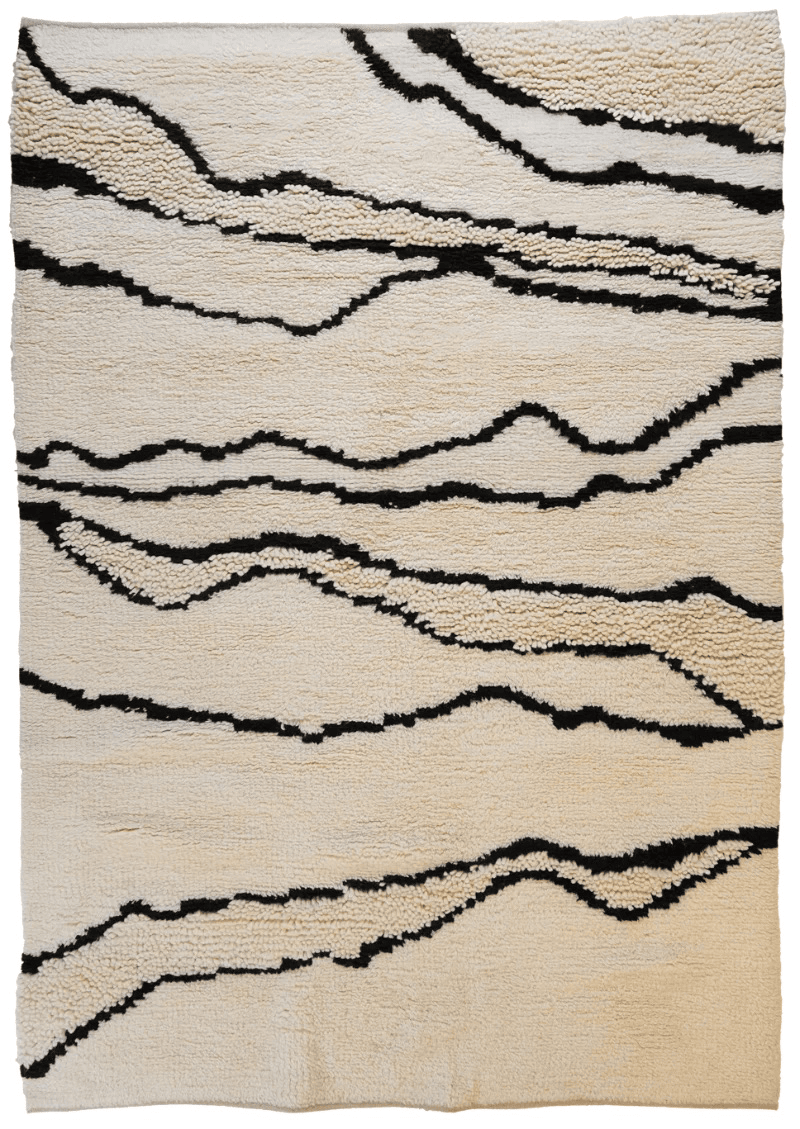 Morrocan Mirage — Hand-knotted, 170x240 cm, Beige, 100% Virgin Wool | Main view