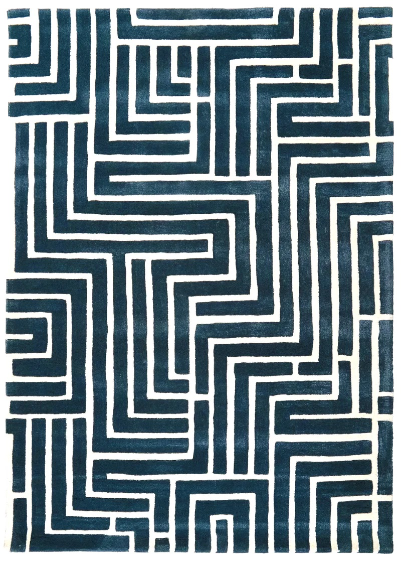 Skyline — Handgefertigt, 240x170 cm, Bunt, 50% Schurwolle, 50% Viskose | Main view