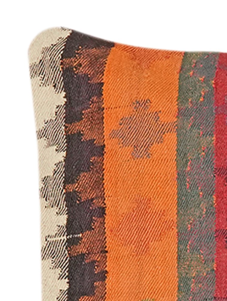 Kelim Kissen — Handmade, 65x65 cm, Multicolor, 100% Virgin Wool | View 3