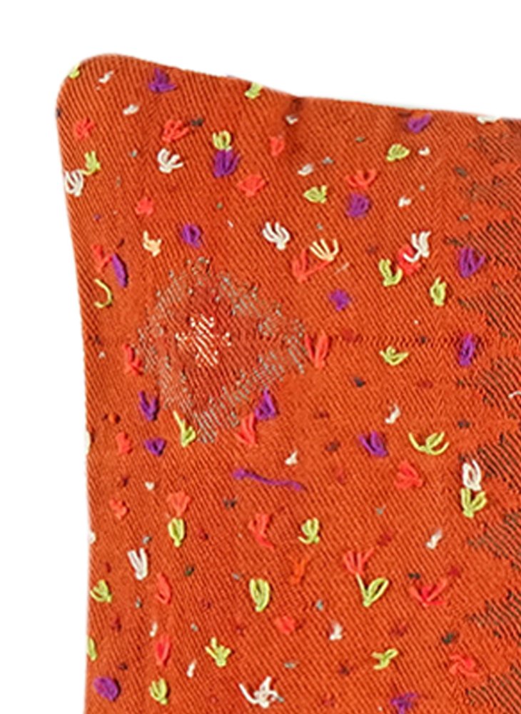 Kelim Kissen — Handmade, 65x65 cm, Multicolor, 100% Virgin Wool | View 3