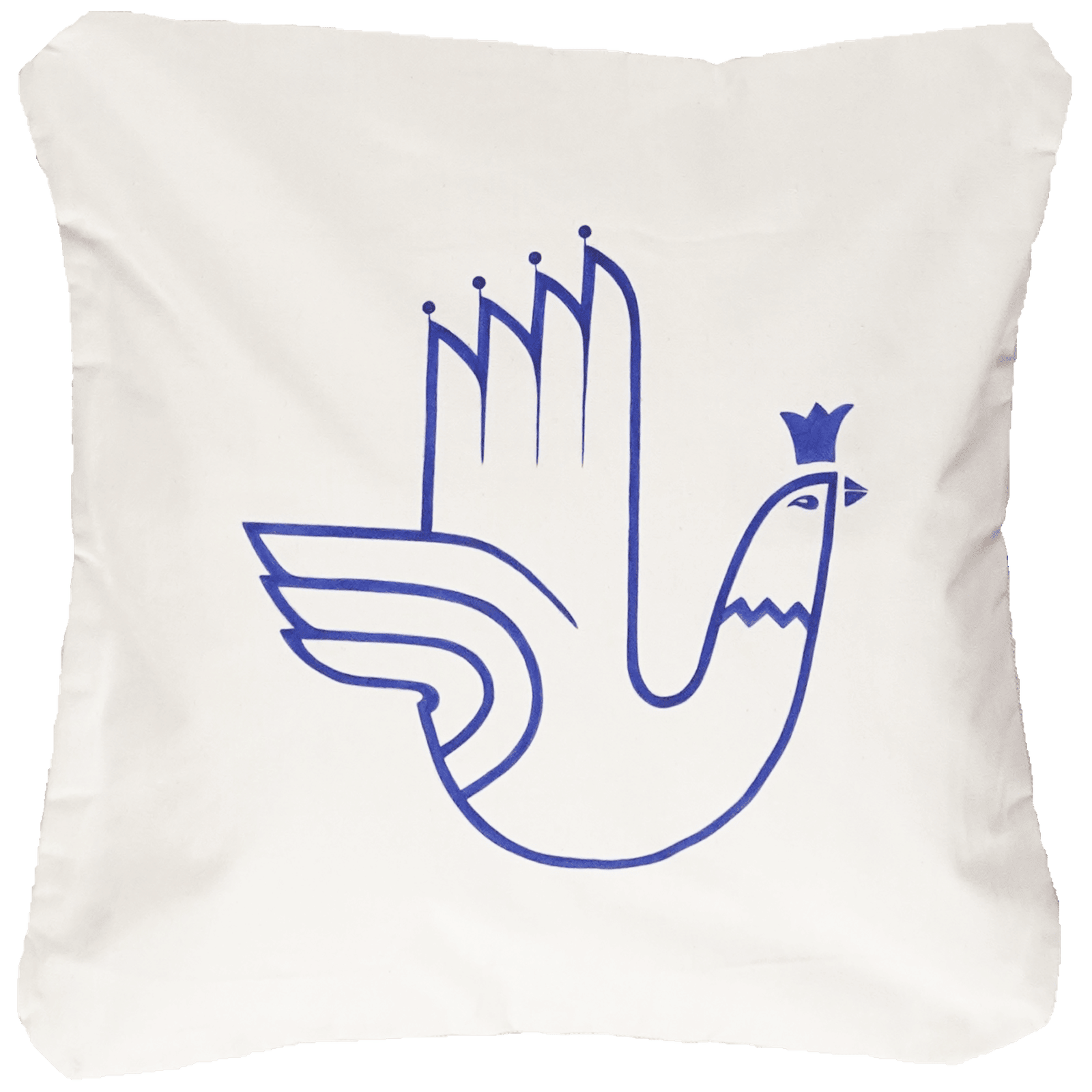 Kelim Kissen — Handmade, 50x50 cm, Beige, 100% Virgin Wool | Main view