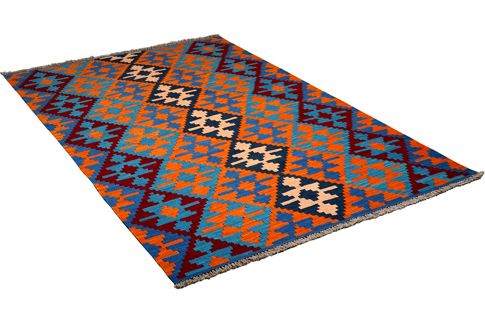 Kelim Gashgai — Handgefertigt, 185x124 cm, Bunt, 100% Virgin Wool | View 5