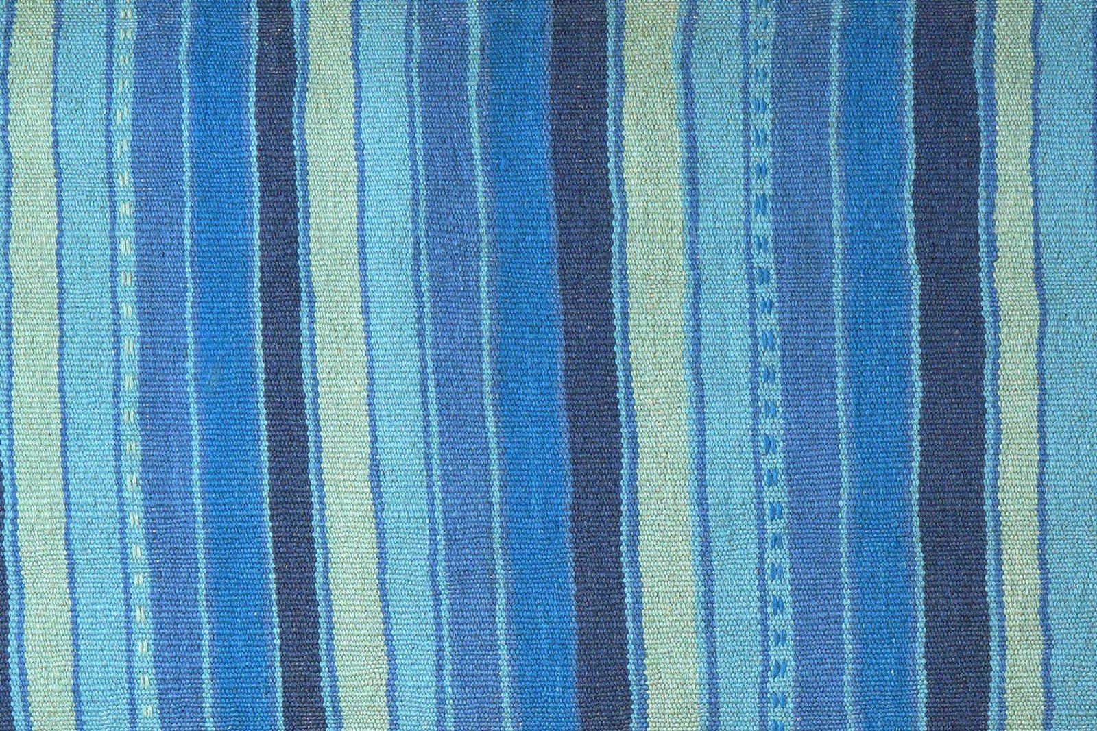 Kelim Gashgai — Handmade, 66x199 cm, Blue, 100% Virgin Wool | View 5