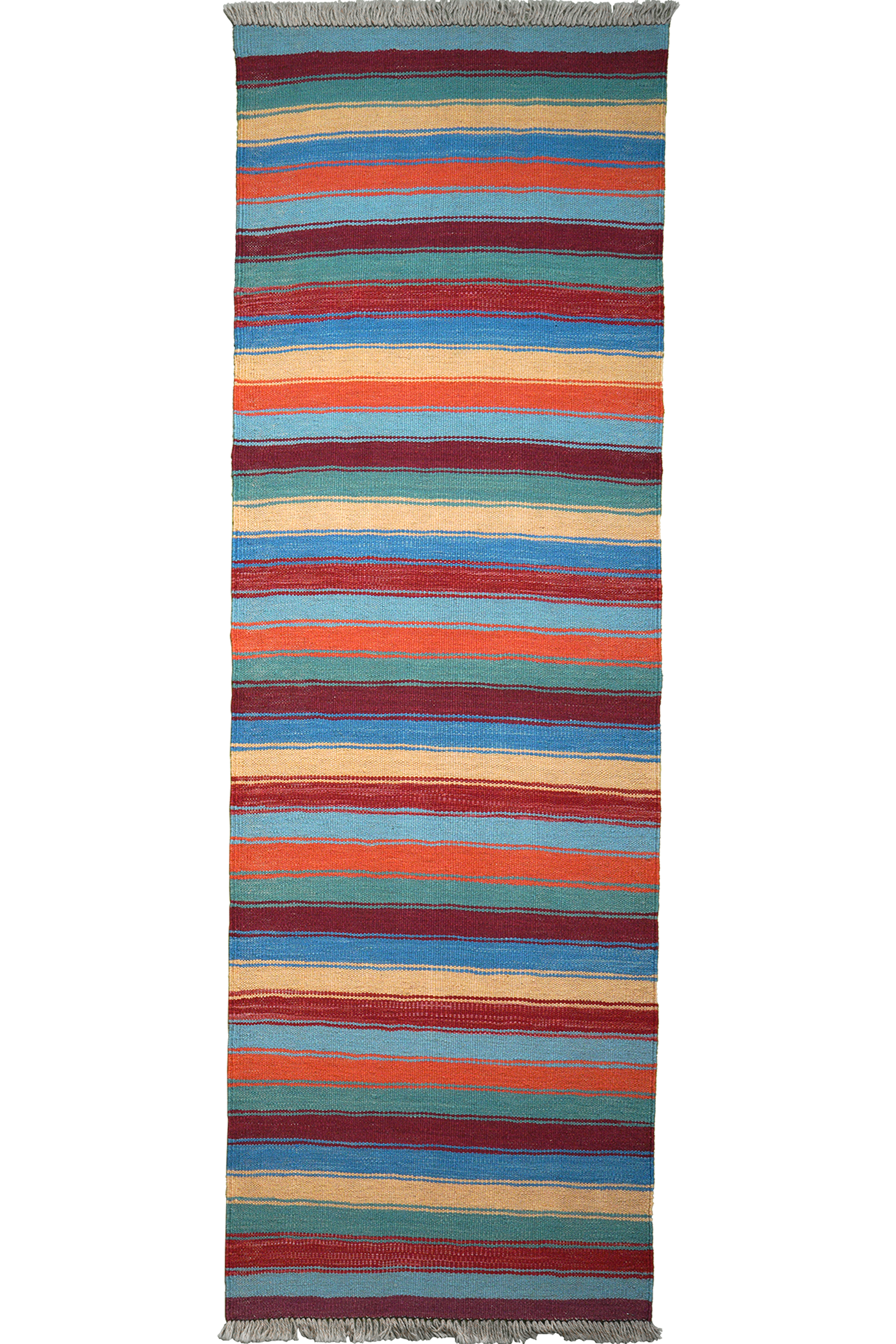 Kelim Gashgai — Handgefertigt, 198x66 cm, Bunt, 100% Virgin Wool | Main view