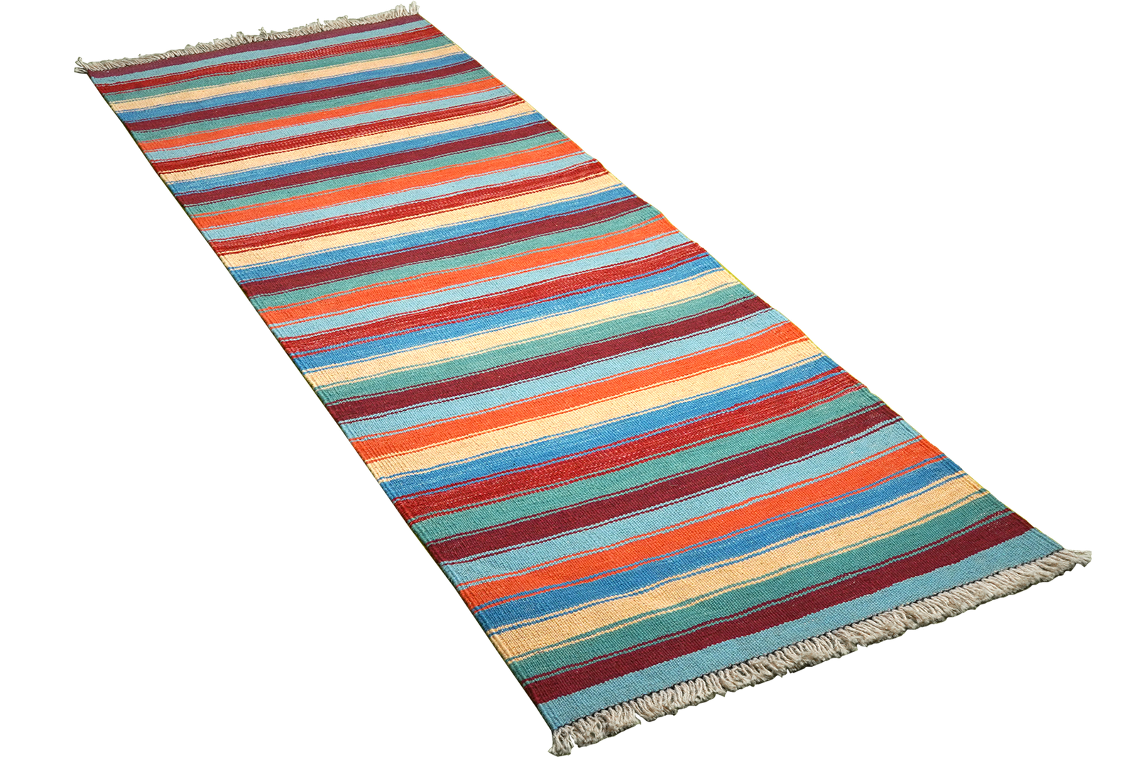 Kelim Gashgai — Handmade, 66x198 cm, Multicolor, 100% Virgin Wool | View 4