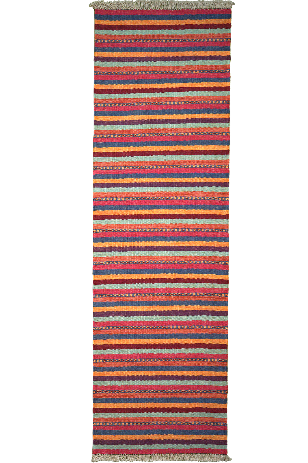 Kelim Gashgai — Handmade, 62x204 cm, Multicolor, 100% Virgin Wool | Main view