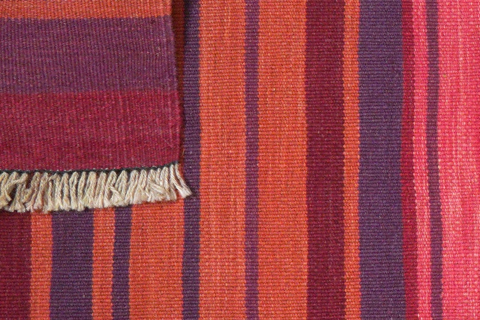 Kelim Gashgai — Handmade, 61x202 cm, Red, 100% Virgin Wool | View 6