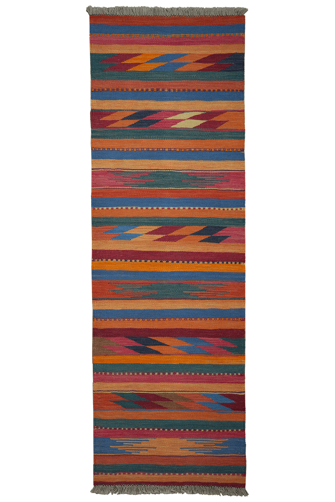 Kelim Gashgai — Handmade, 61x191 cm, Multicolor, 100% Virgin Wool | Main view