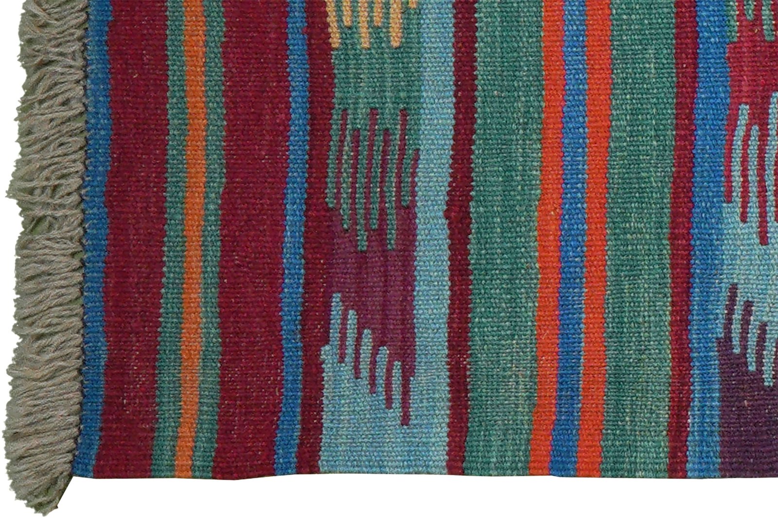 Kelim Gashgai — Handmade, 63x197 cm, Multicolor, 100% Virgin Wool | View 3