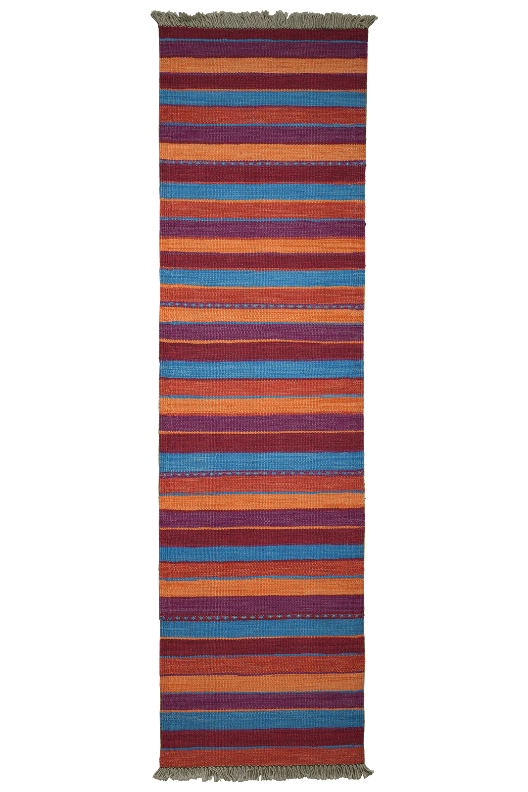 Kelim Gashgai — Handmade, 55x198 cm, Multicolor, 100% Virgin Wool | Main view