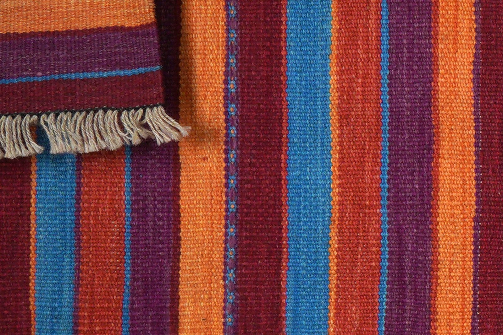 Kelim Gashgai — Handmade, 55x198 cm, Multicolor, 100% Virgin Wool | View 6