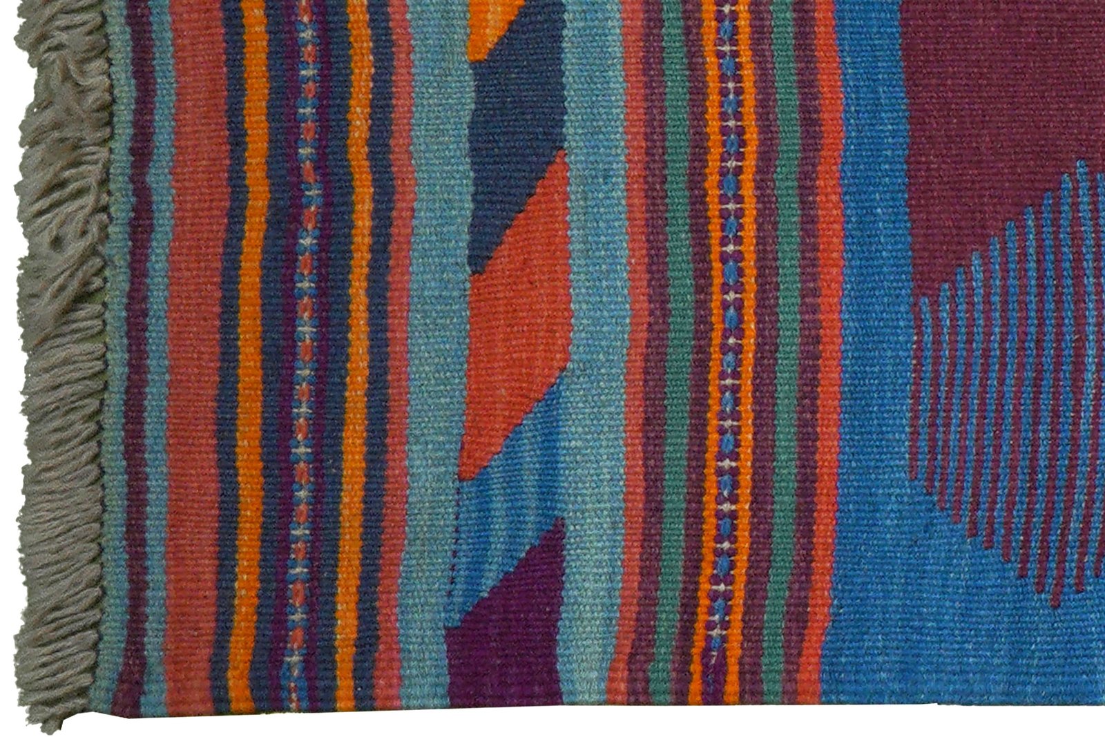 Kelim Gashgai — Handmade, 66x210 cm, Violett, 100% Virgin Wool | View 3