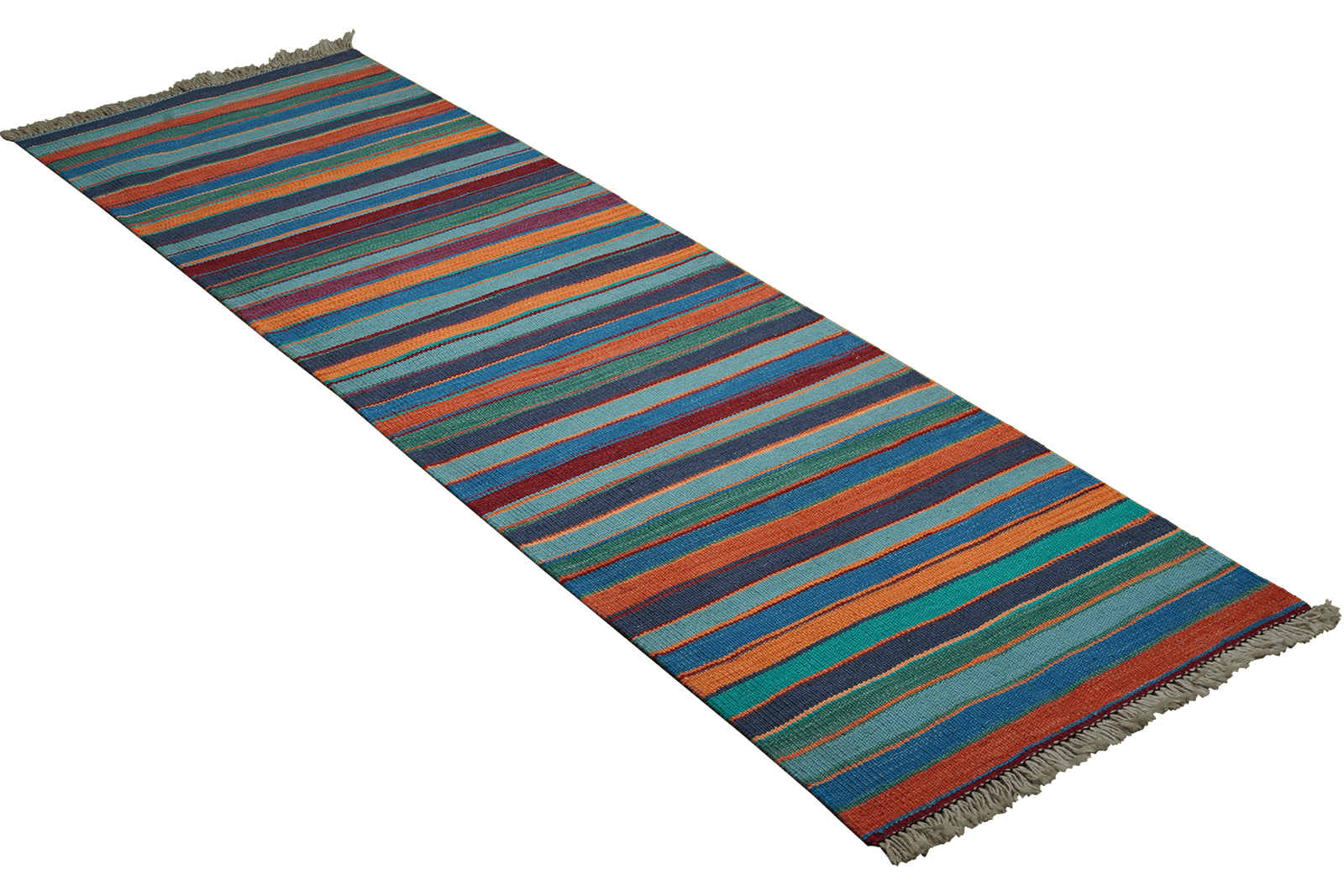 Kelim Gashgai — Handmade, 58x197 cm, Multicolor, 100% Virgin Wool | View 4