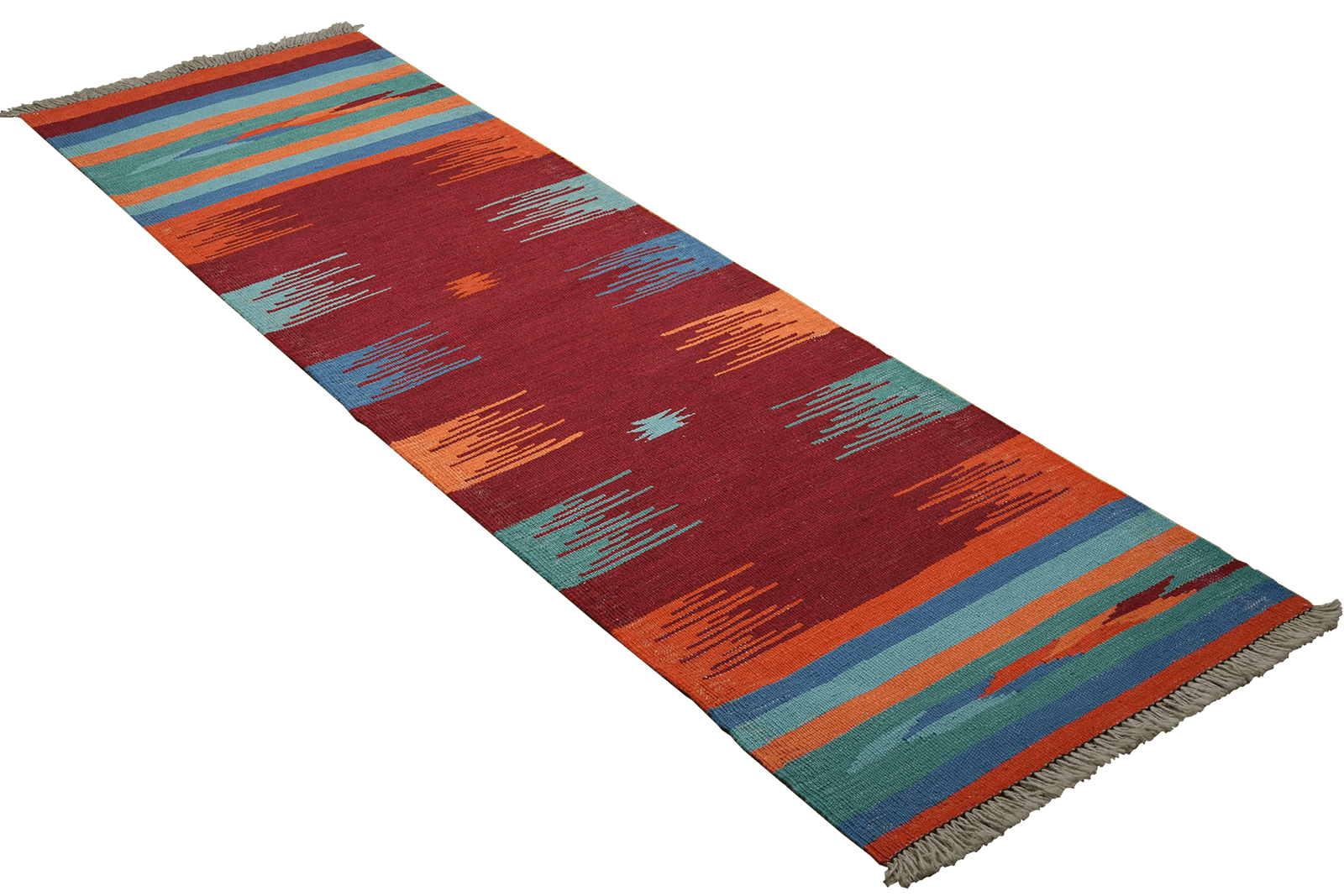 Kelim Gashgai — Handmade, 61x201 cm, Multicolor, 100% Virgin Wool | View 4