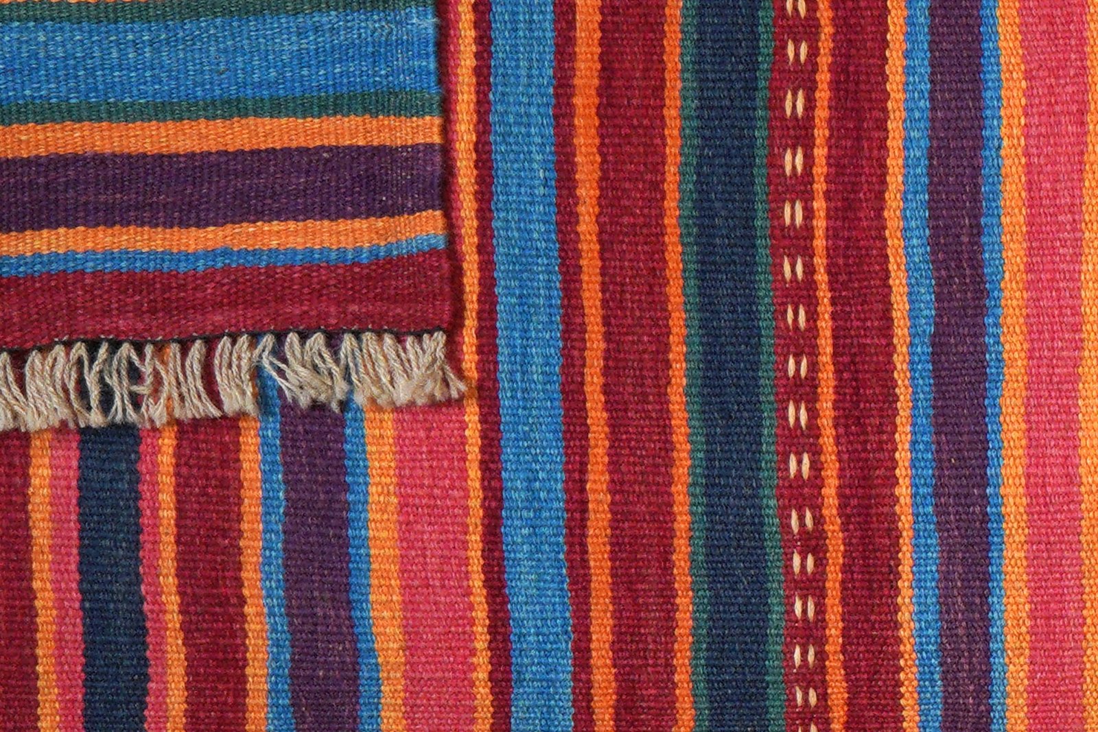 Kelim Gashgai — Handmade, 65x194 cm, Multicolor, 100% Virgin Wool | View 6