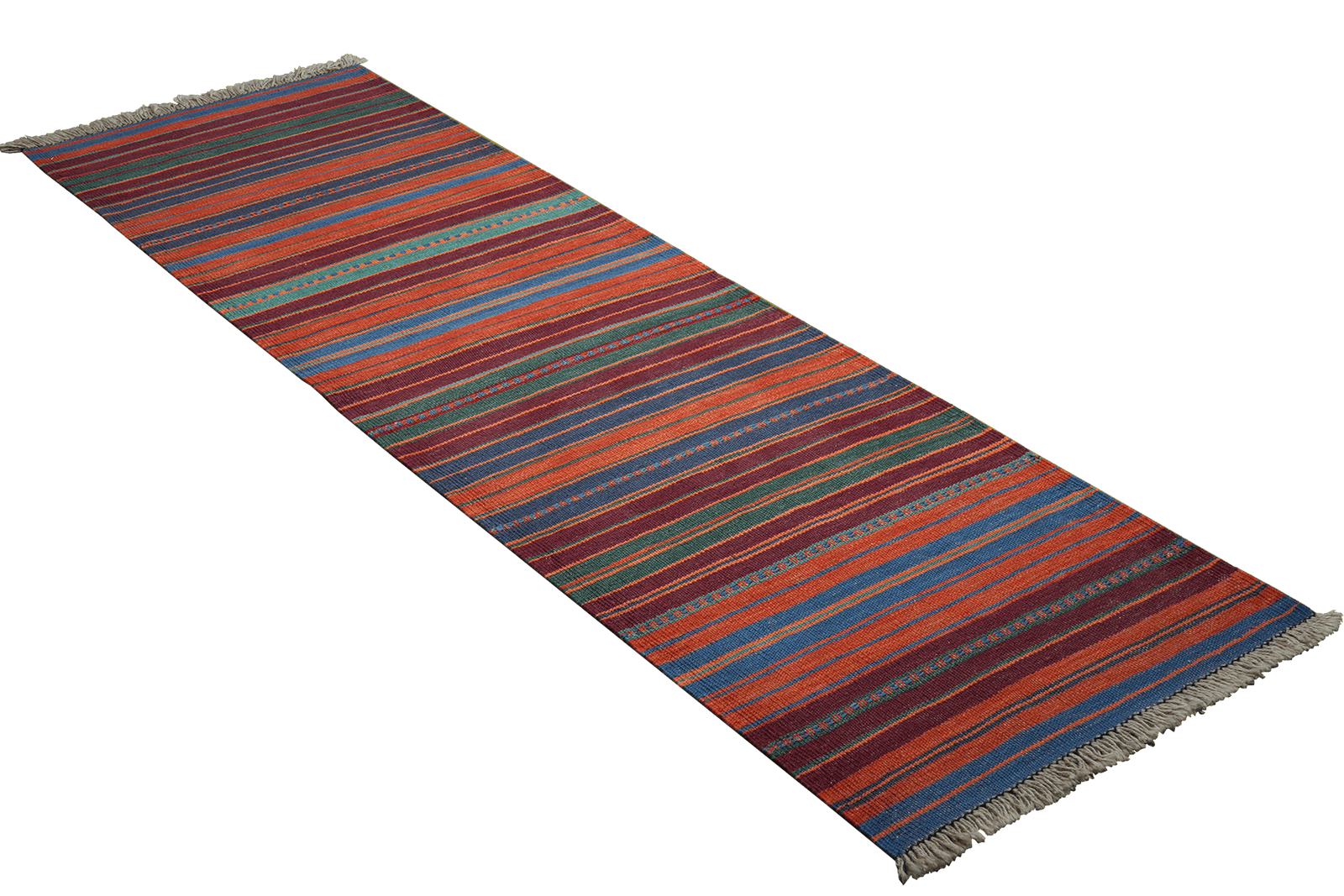 Kelim Gashgai — Handmade, 60x198 cm, Multicolor, 100% Virgin Wool | View 4