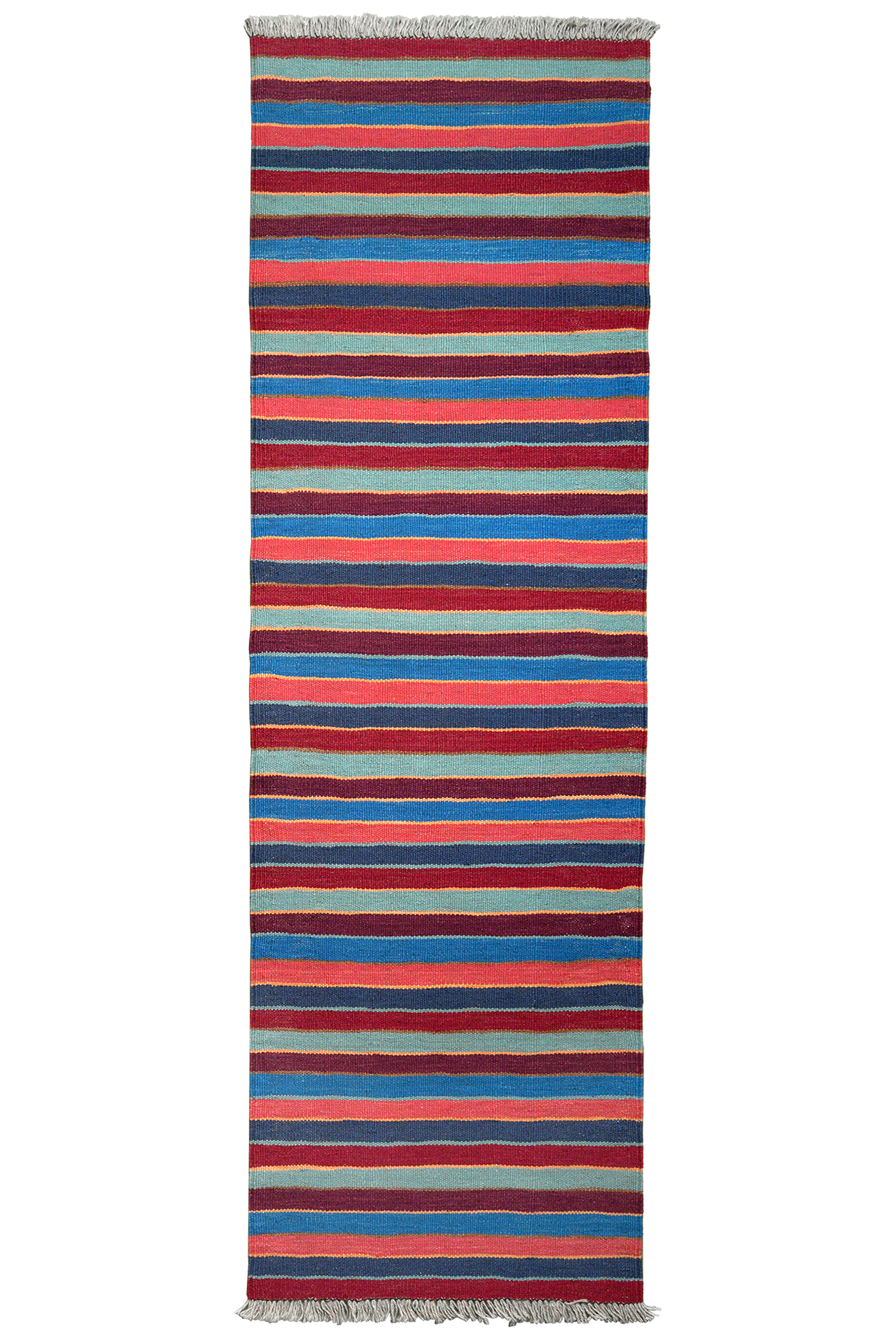 Kelim Gashgai — Handgefertigt, 199x60 cm, Bunt, 100% Virgin Wool | Main view