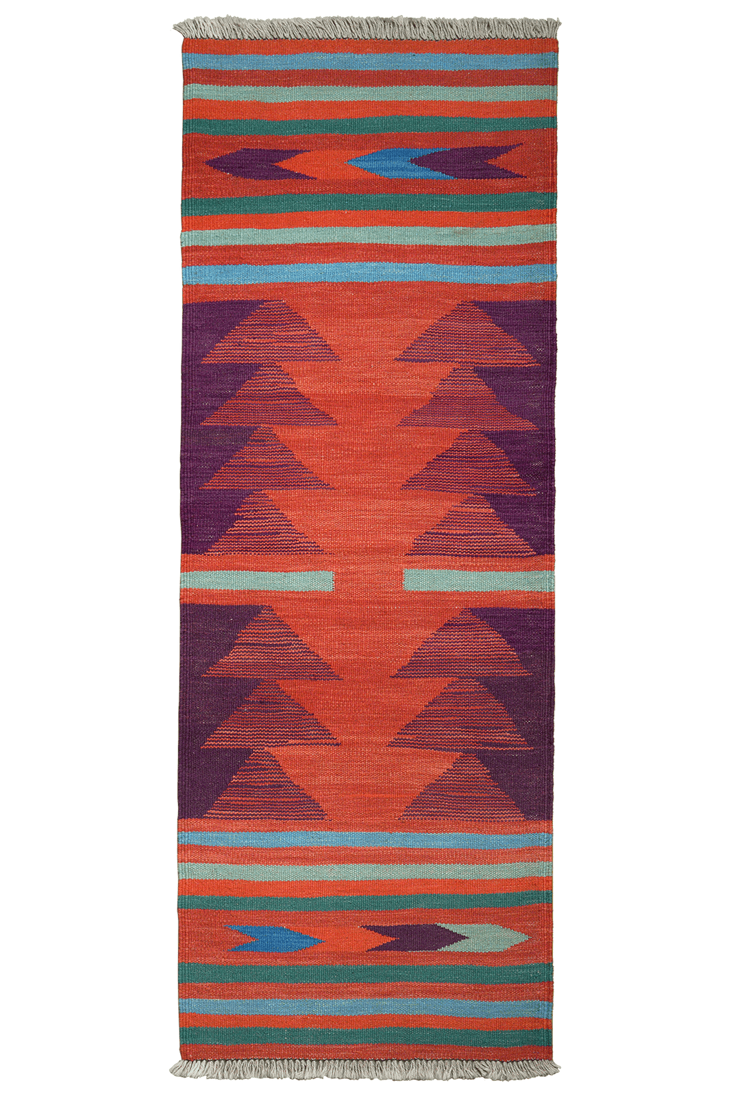 Kelim Gashgai — Handmade, 66x190 cm, Multicolor, 100% Virgin Wool | Main view