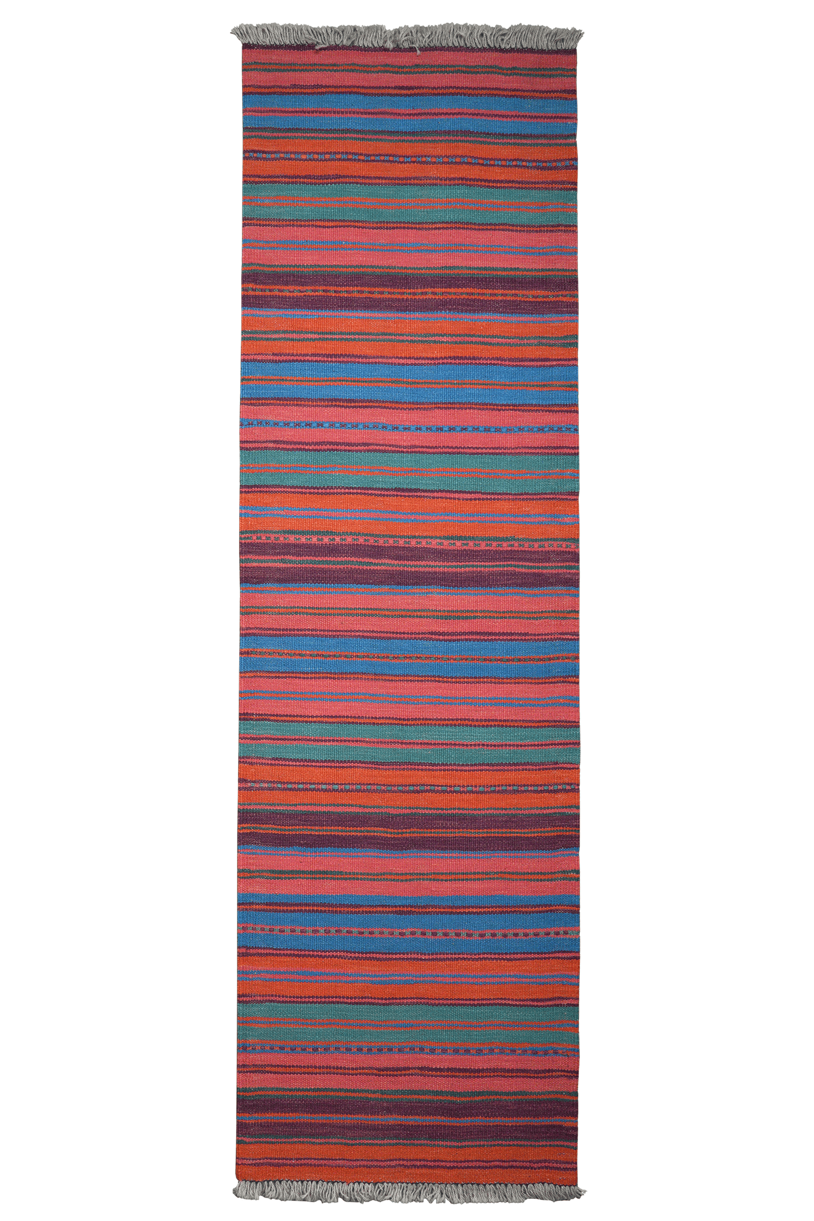 Kelim Gashgai — Handmade, 60x200 cm, Multicolor, 100% Virgin Wool | Main view