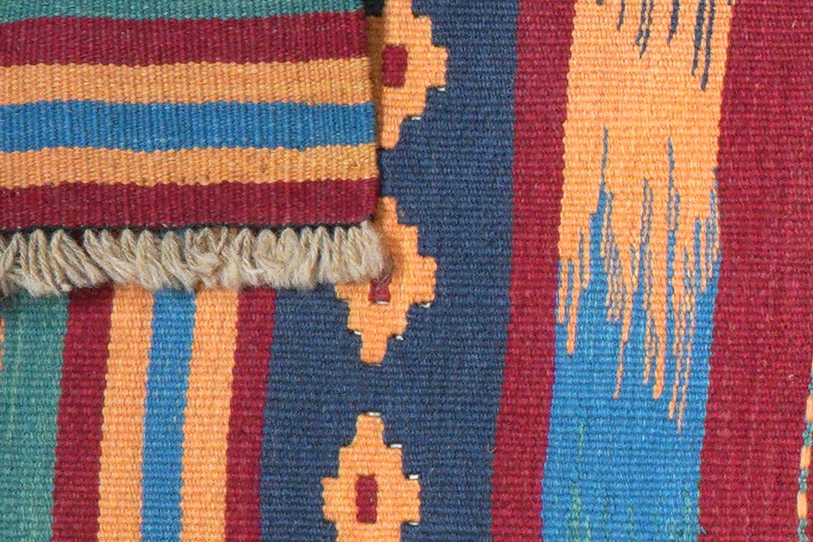 Kelim Gashgai — Handmade, 62x201 cm, Multicolor, 100% Virgin Wool | View 6