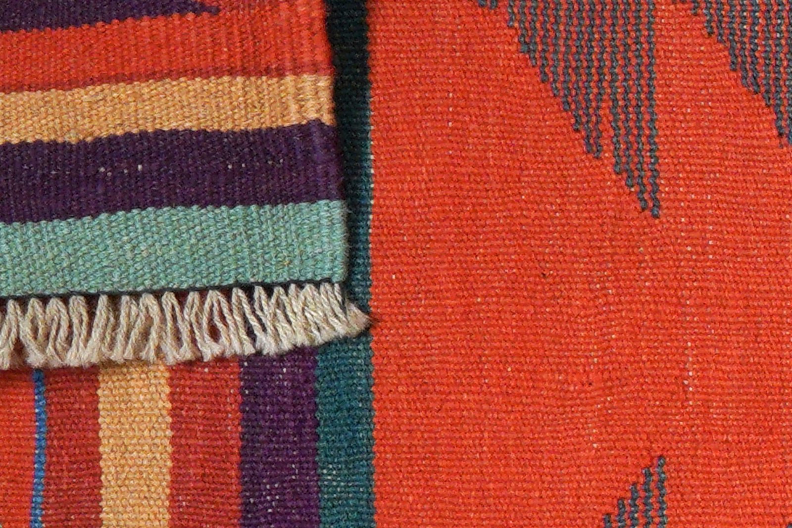 Kelim Gashgai — Handmade, 67x191 cm, Multicolor, 100% Virgin Wool | View 6