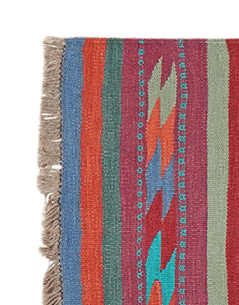 Kelim Gashgai — Handmade, 63x212 cm, Multicolor, 100% Virgin Wool | View 3