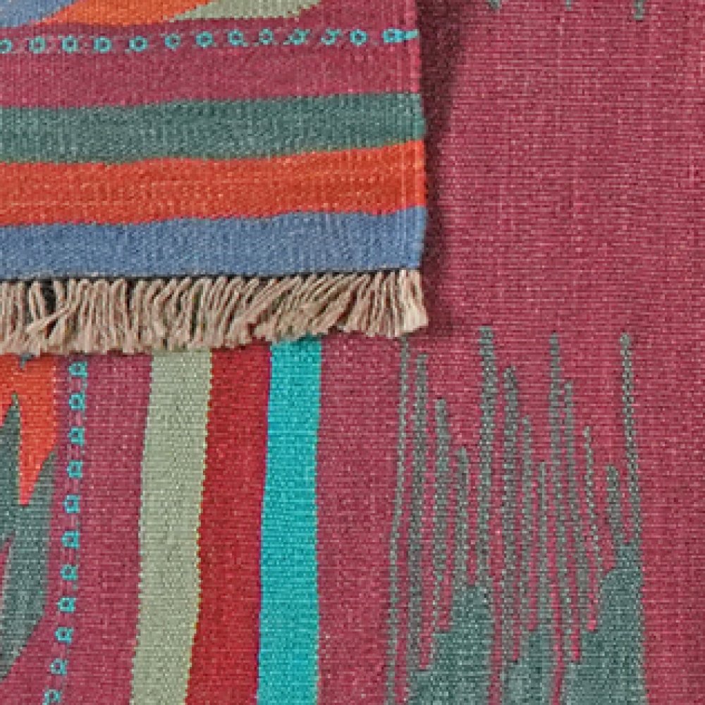 Kelim Gashgai — Handmade, 63x212 cm, Multicolor, 100% Virgin Wool | View 6
