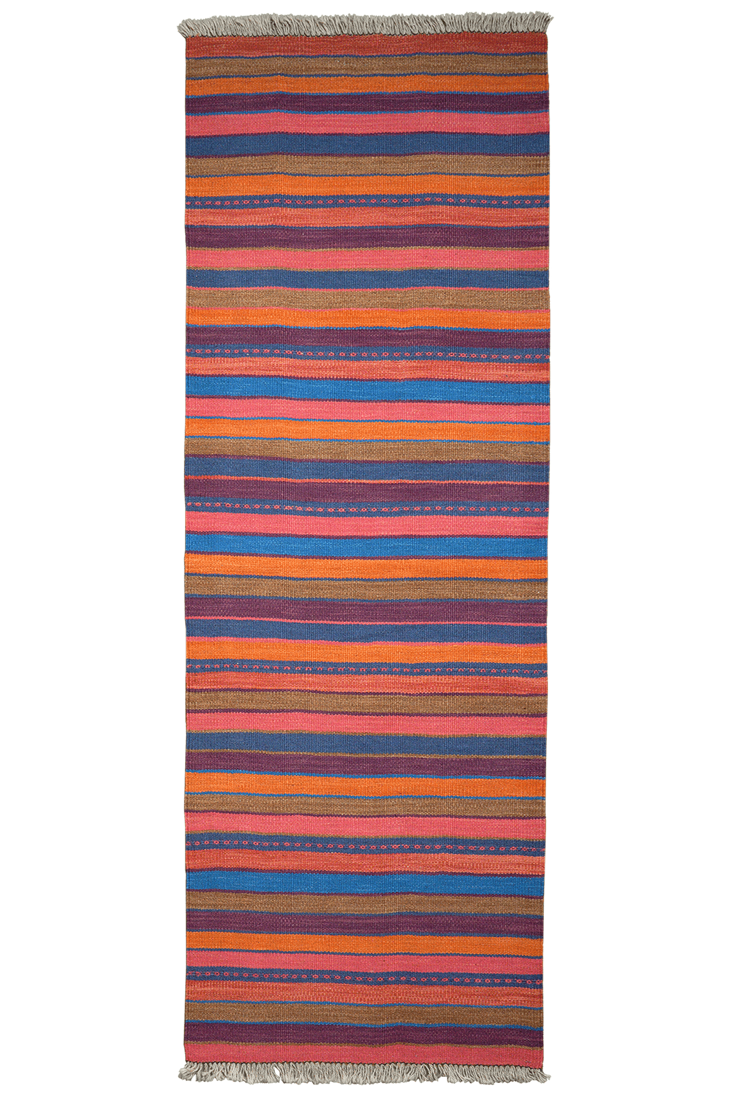 Kelim Gashgai — Handmade, 65x194 cm, Multicolor, 100% Virgin Wool | Main view