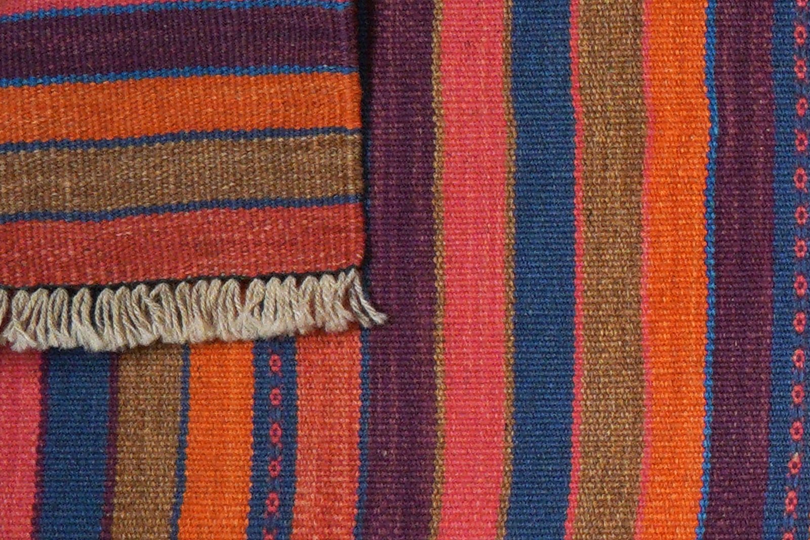 Kelim Gashgai — Handmade, 65x194 cm, Multicolor, 100% Virgin Wool | View 6