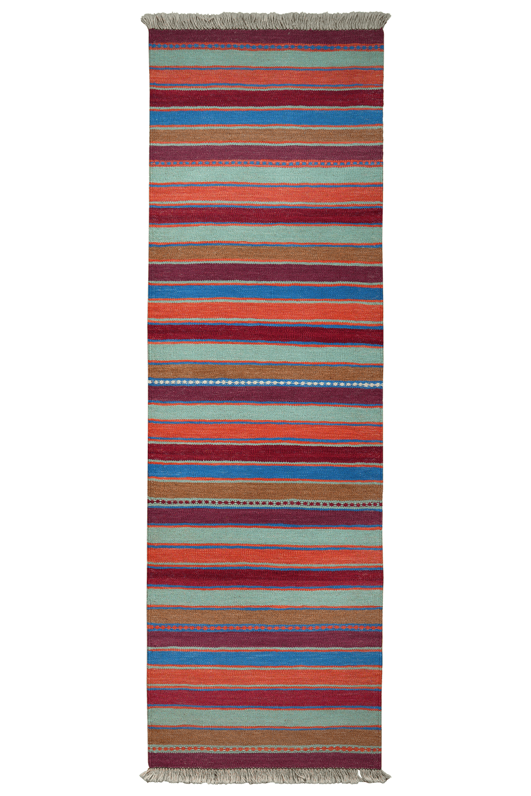 Kelim Gashgai — Handmade, 64x204 cm, Multicolor, 100% Virgin Wool | Main view