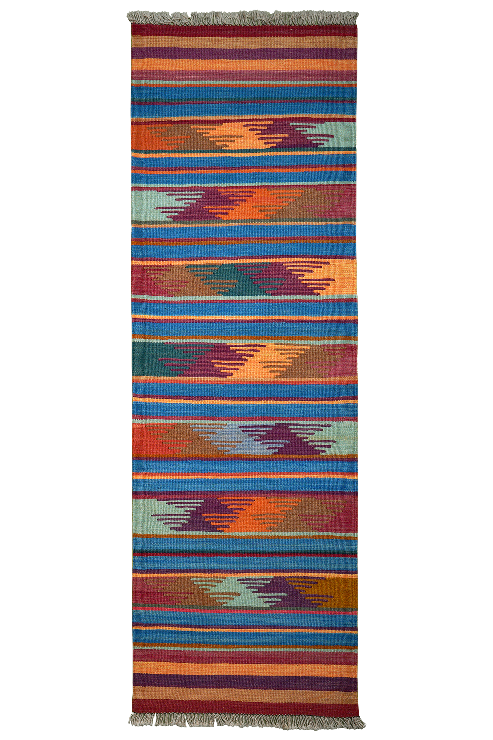 Kelim Gashgai — Handmade, 62x197 cm, Multicolor, 100% Virgin Wool | Main view