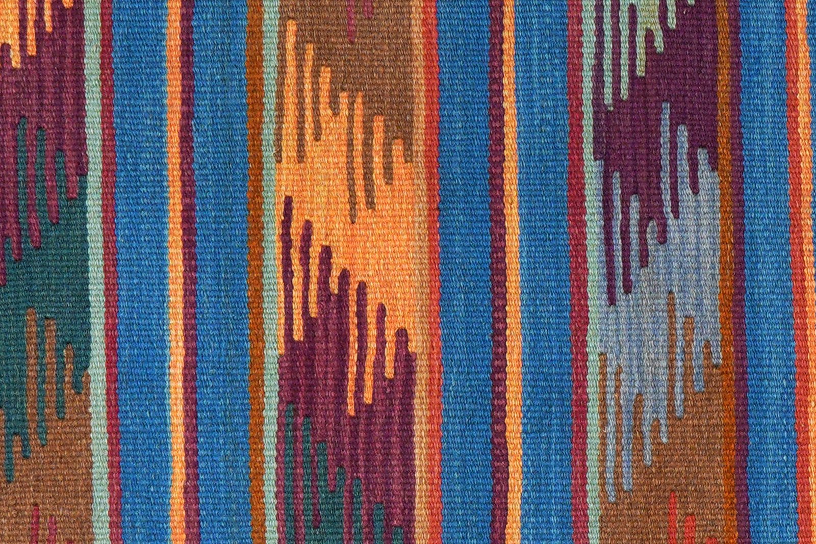 Kelim Gashgai — Handmade, 62x197 cm, Multicolor, 100% Virgin Wool | View 5
