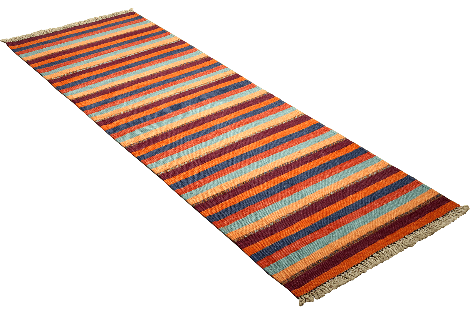 Kelim Gashgai — Handmade, 62x184 cm, Multicolor, 100% Virgin Wool | View 4