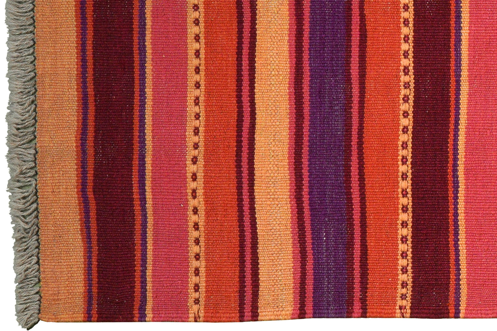 Kelim Gashgai — Handgefertigt, 197x63 cm, Bunt, 100% Virgin Wool | View 4