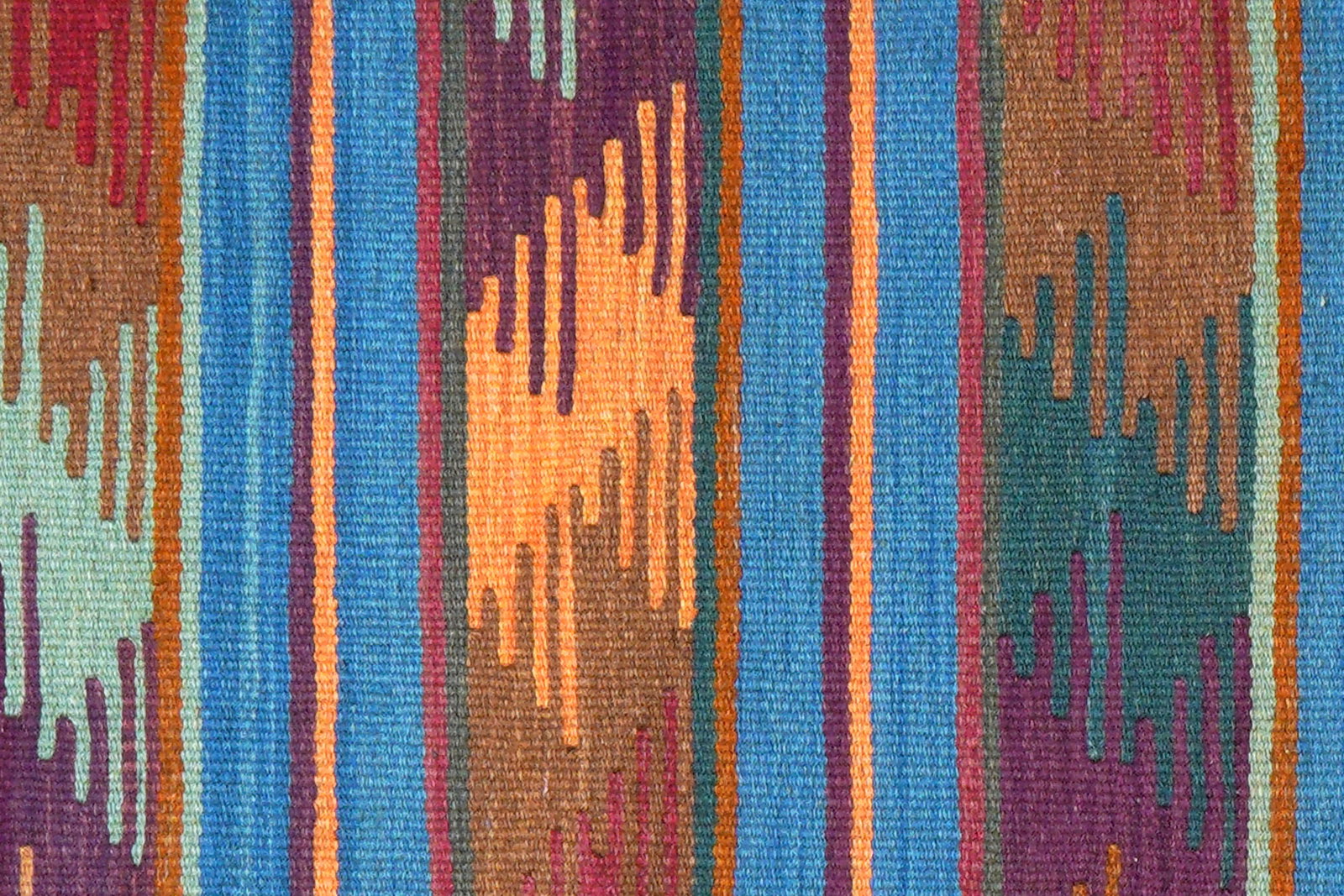 Kelim Gashgai — Handgefertigt, 193x59 cm, Bunt, 100% Virgin Wool | View 6