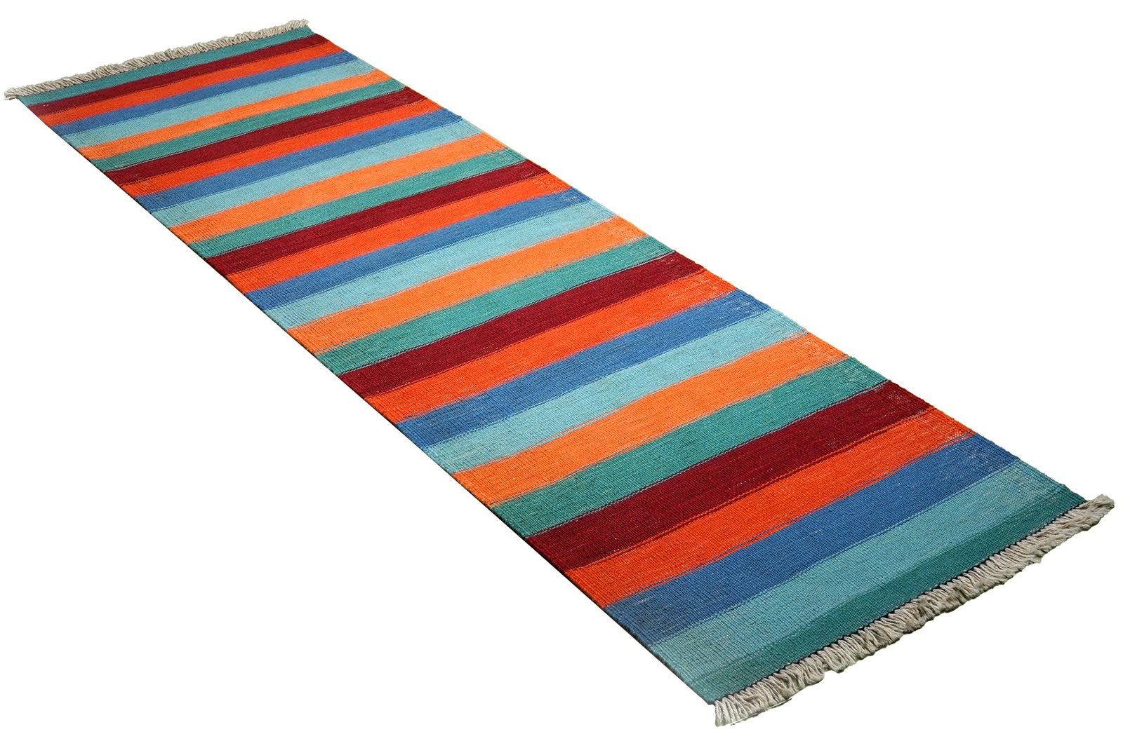 Kelim Gashgai — Handmade, 61x198 cm, Multicolor, 100% Virgin Wool | View 4