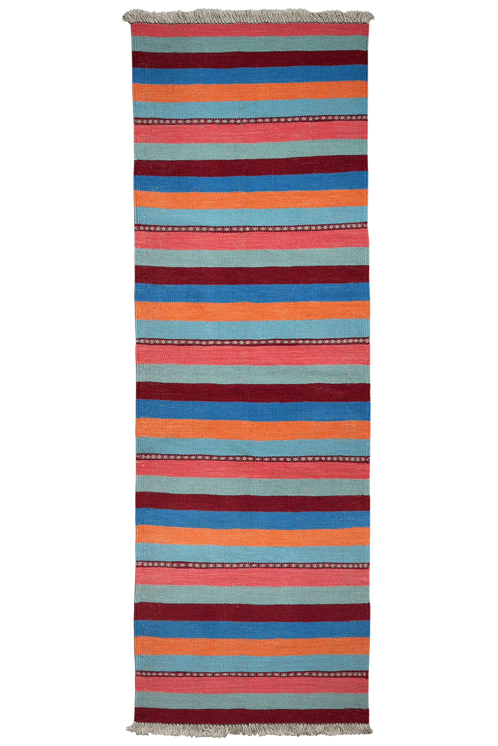 Kelim Gashgai — Handmade, 61x195 cm, Multicolor, 100% Virgin Wool | Main view