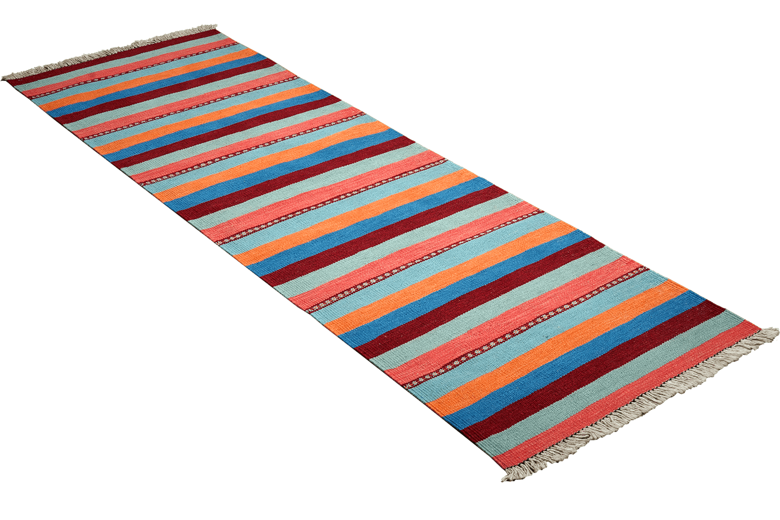 Kelim Gashgai — Handmade, 61x195 cm, Multicolor, 100% Virgin Wool | View 4