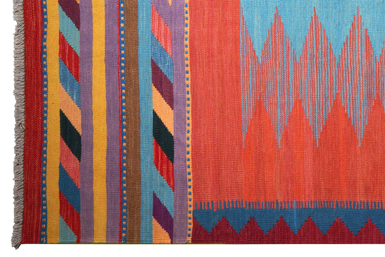 Kelim Gashgai — Handgefertigt, 258x170 cm, Bunt, 100% Virgin Wool | View 4