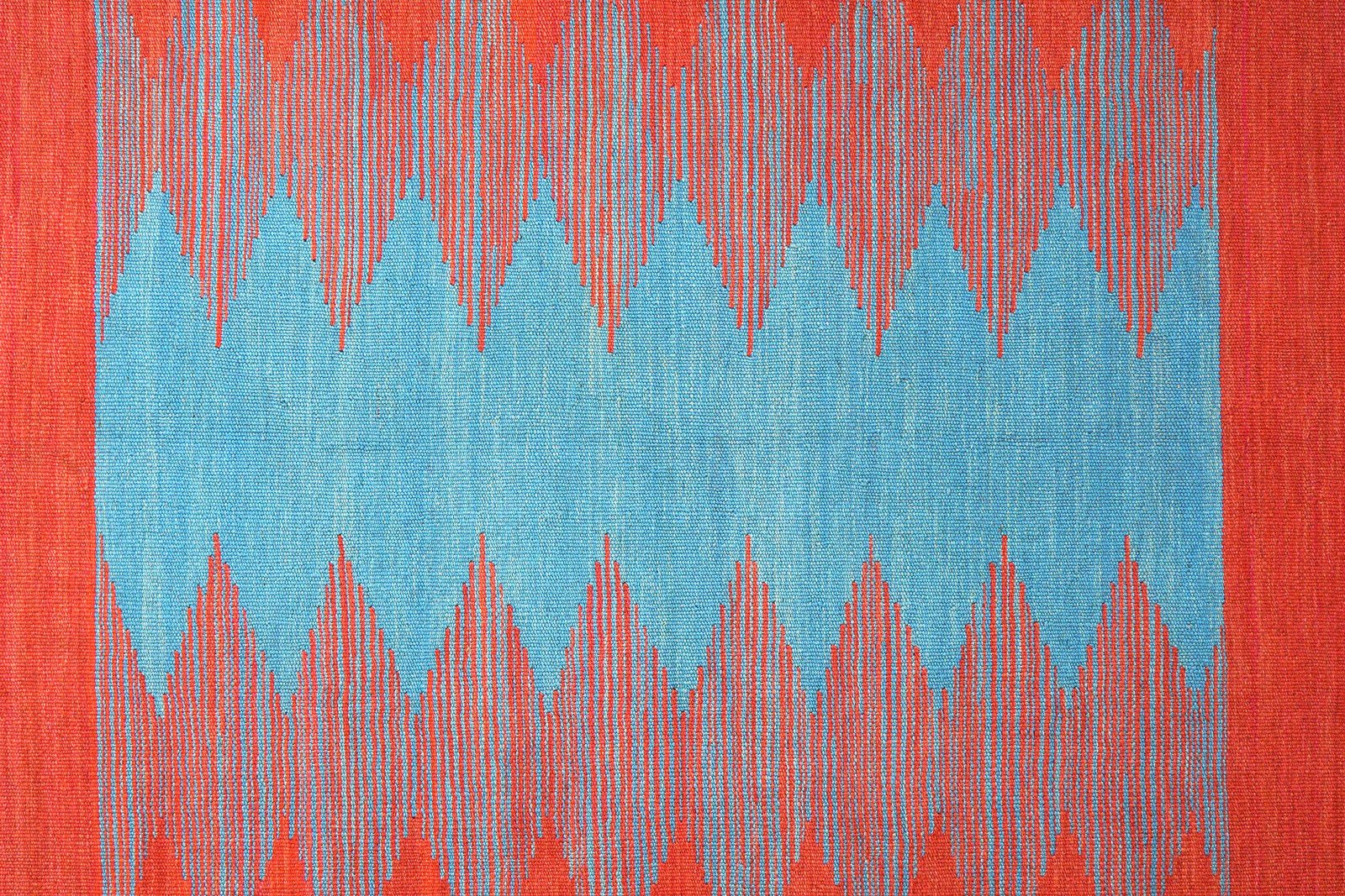 Kelim Gashgai — Handmade, 170x258 cm, Red, 100% Virgin Wool | View 5