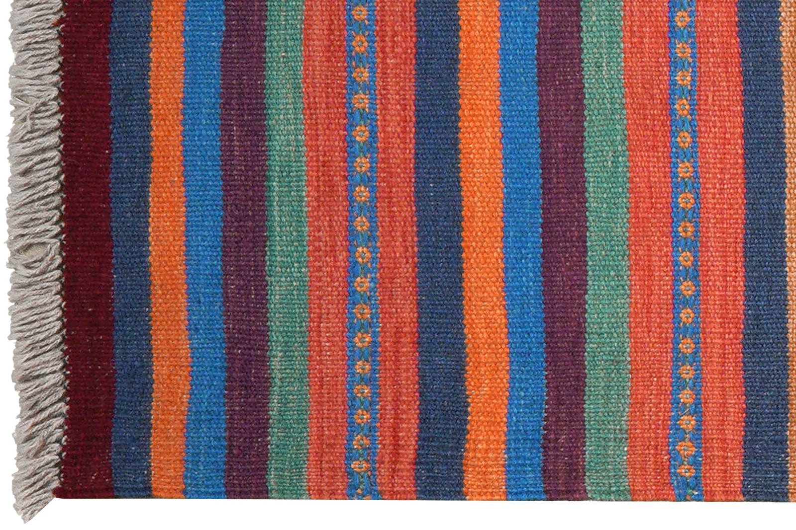 Kelim Gashgai — Handmade, 57x194 cm, Multicolor, 100% Virgin Wool | View 3