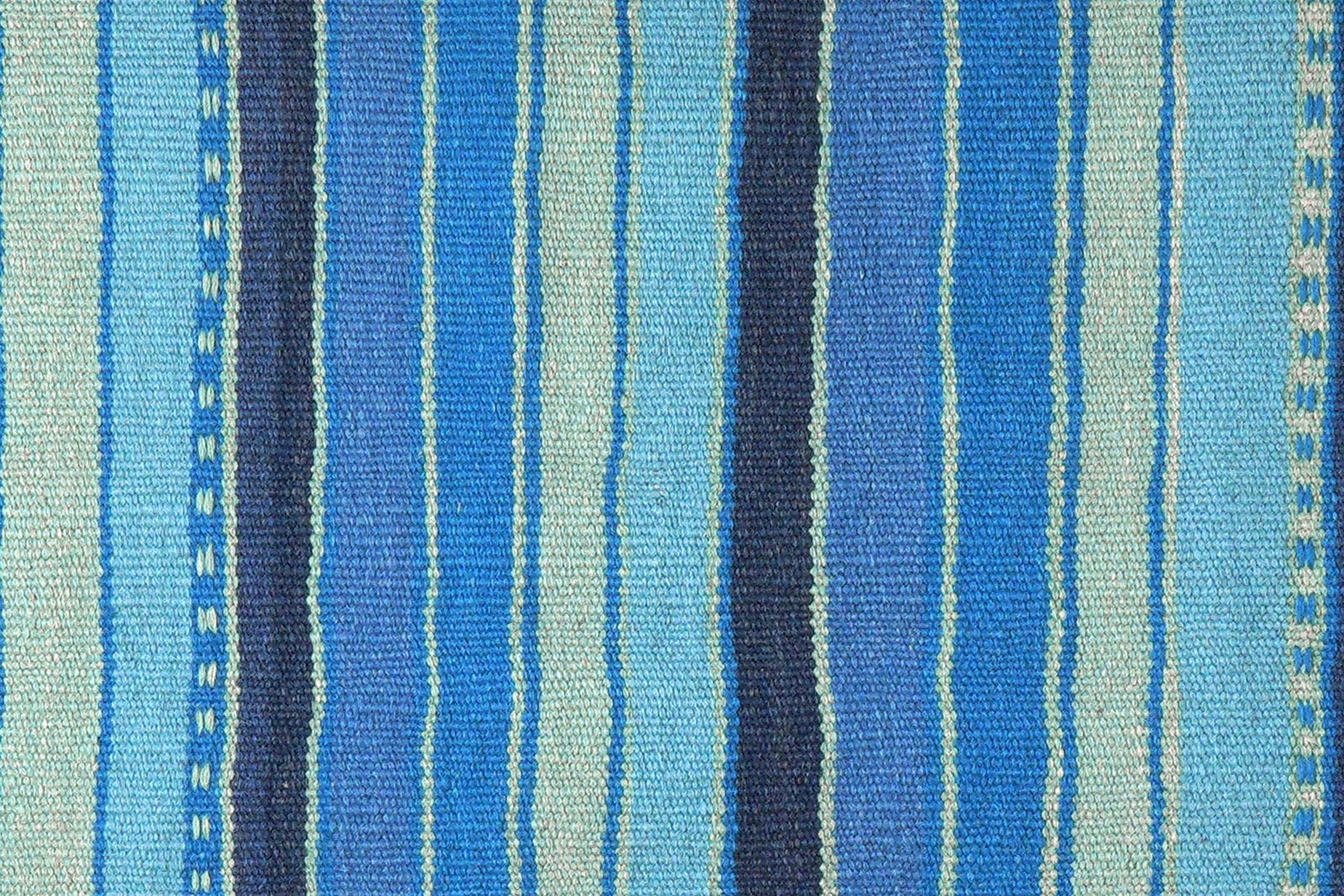 Kelim Gashgai — Handmade, 65x196 cm, Blue, 100% Virgin Wool | View 5