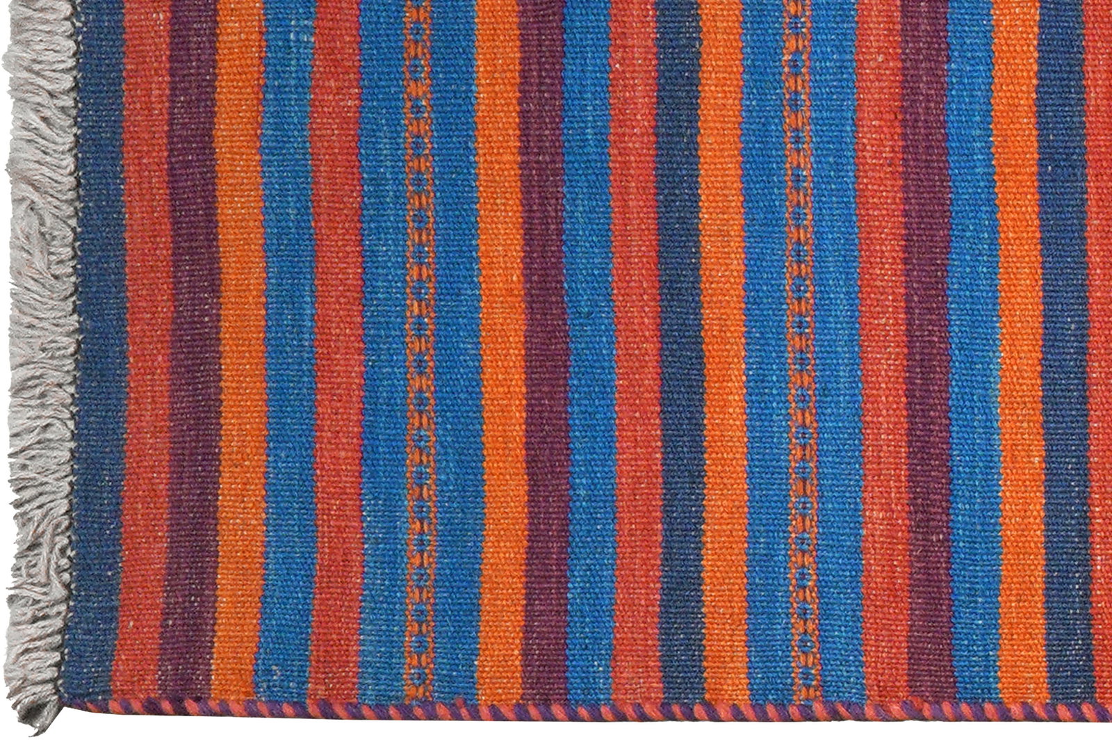 Kelim Gashgai — Handgefertigt, 202x57 cm, Bunt, 100% Virgin Wool | View 4
