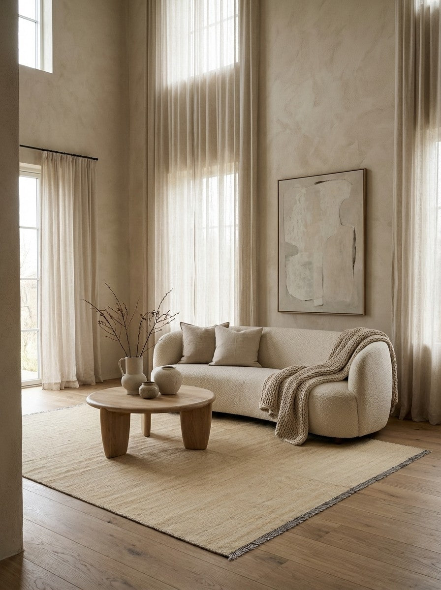 Kelim Gashgai — Handmade, 150x201 cm, Beige, 100% Virgin Wool | Detail view