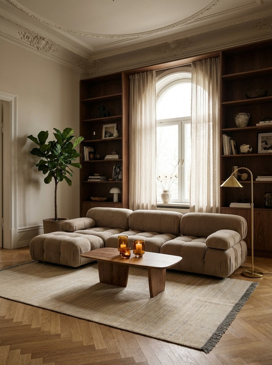 Kelim Gashgai — Handmade, 149x206 cm, Beige, 100% Virgin Wool | Back view