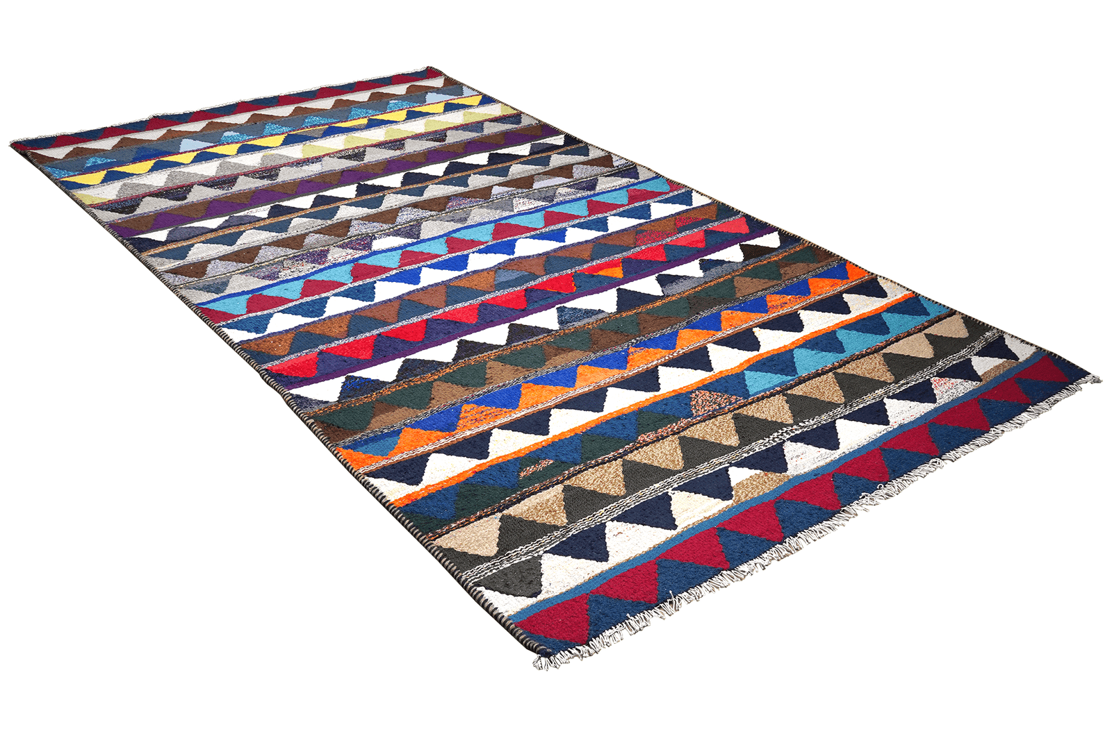Kelim Harssin — Handmade, 156x287 cm, Multicolor, 100% Virgin Wool | View 4